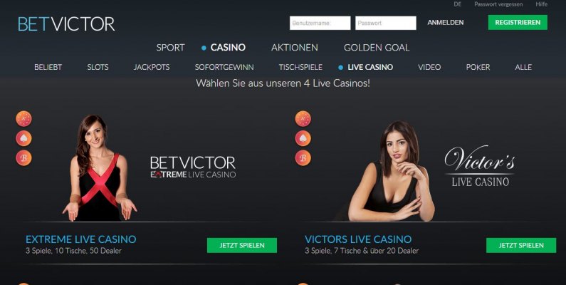 Betvictor Live Casino