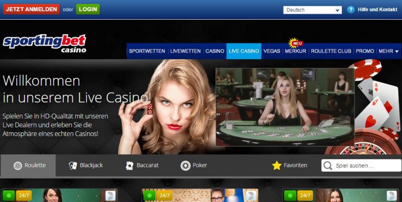 Sportingbet Live Casino